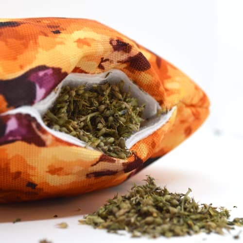Meowijuana Doggijuana Get The Munchies Cookie Refillable Calming Juananip Plush Dog Toy