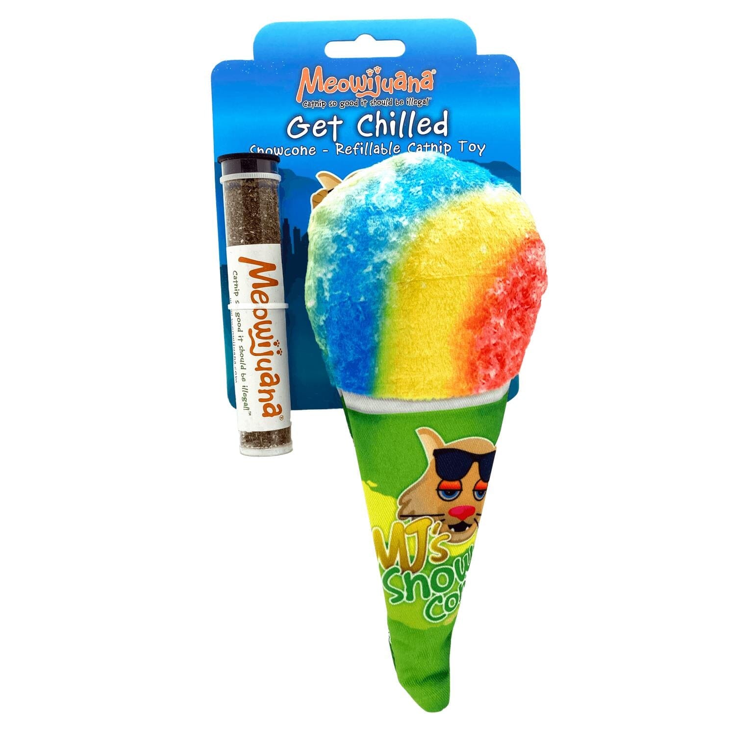 Meowijuana Get Chilled Refillable Snowcone Catnip Cat Toy  