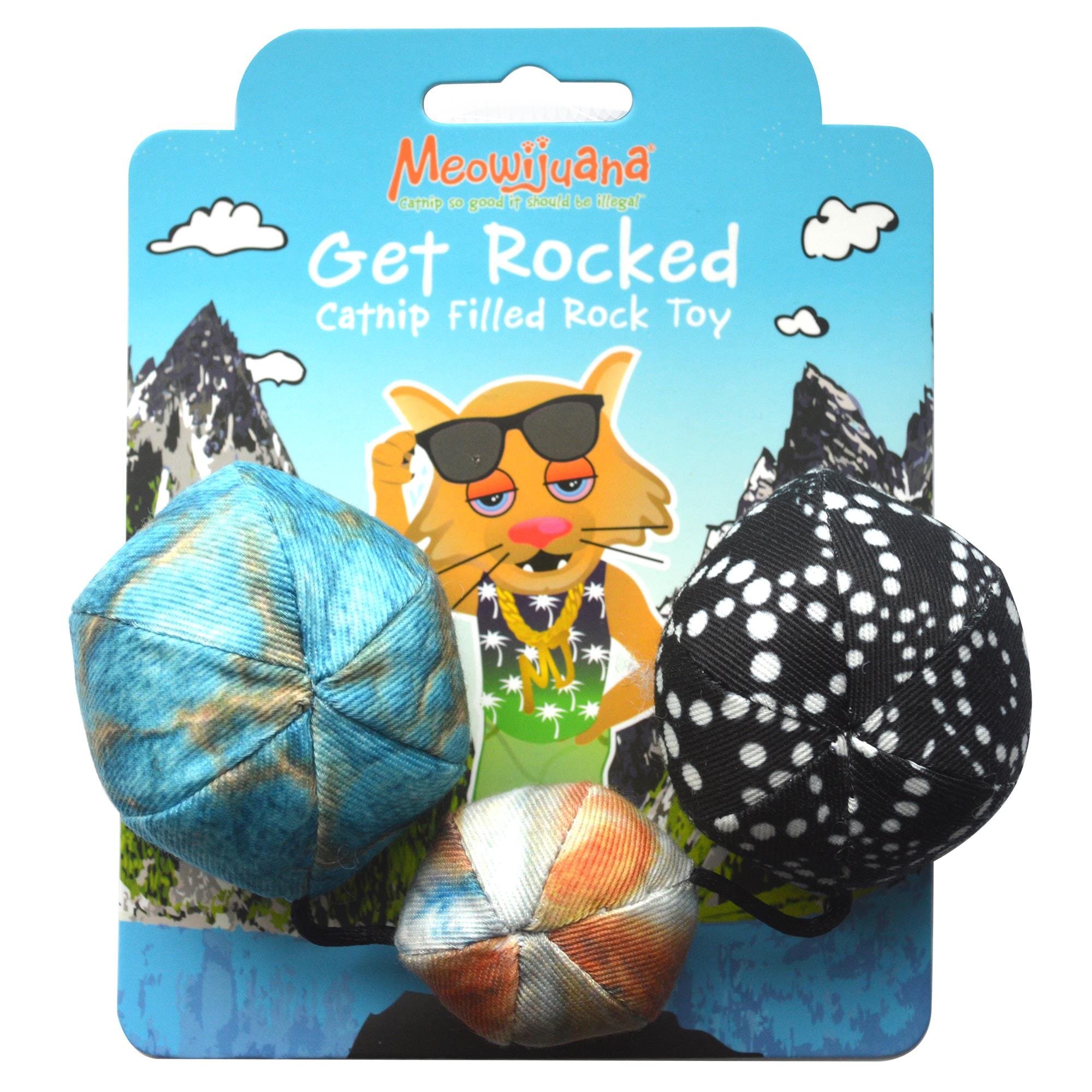 Meowijuana Get Rocked String of Stones Refillable Catnip Cat Toy  