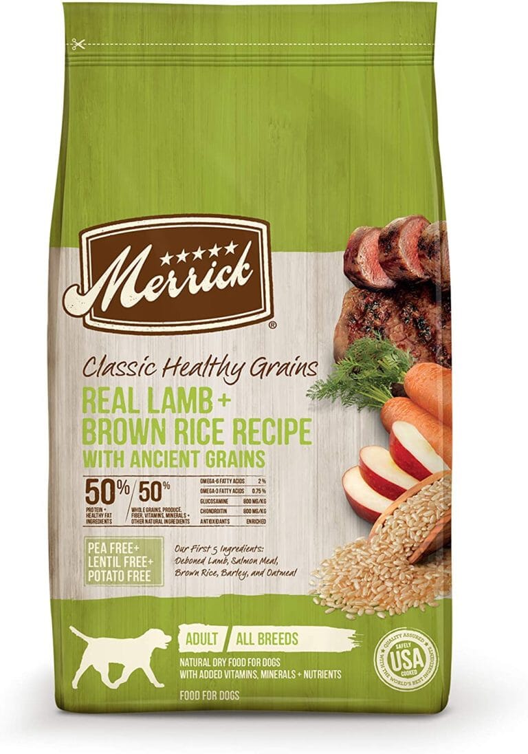 Merrick Classic Canine Lamb + Brown Rice with Healthy Ancient Grains Dry Dog Food - 25 lb Bag