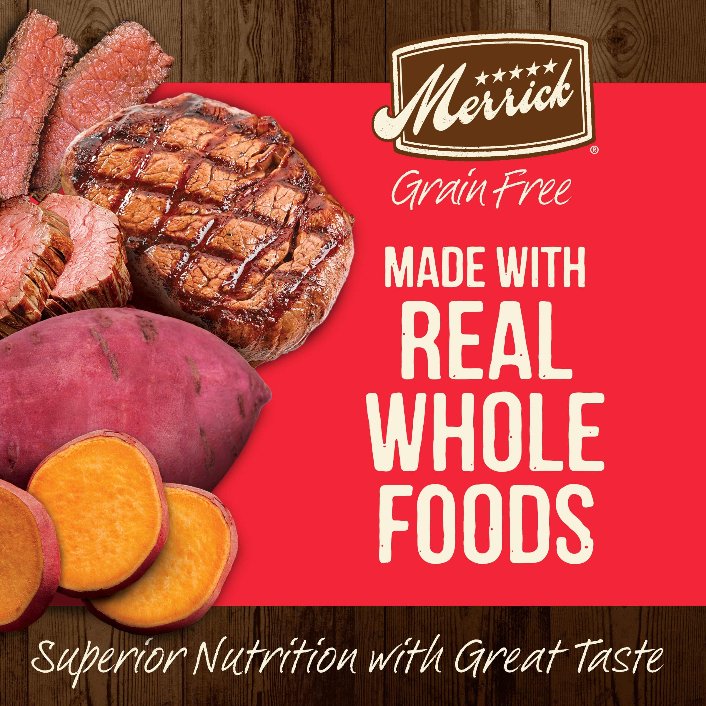 Merrick Grain-Free Bison Beef and Sweet Potato Dry Dog Food  