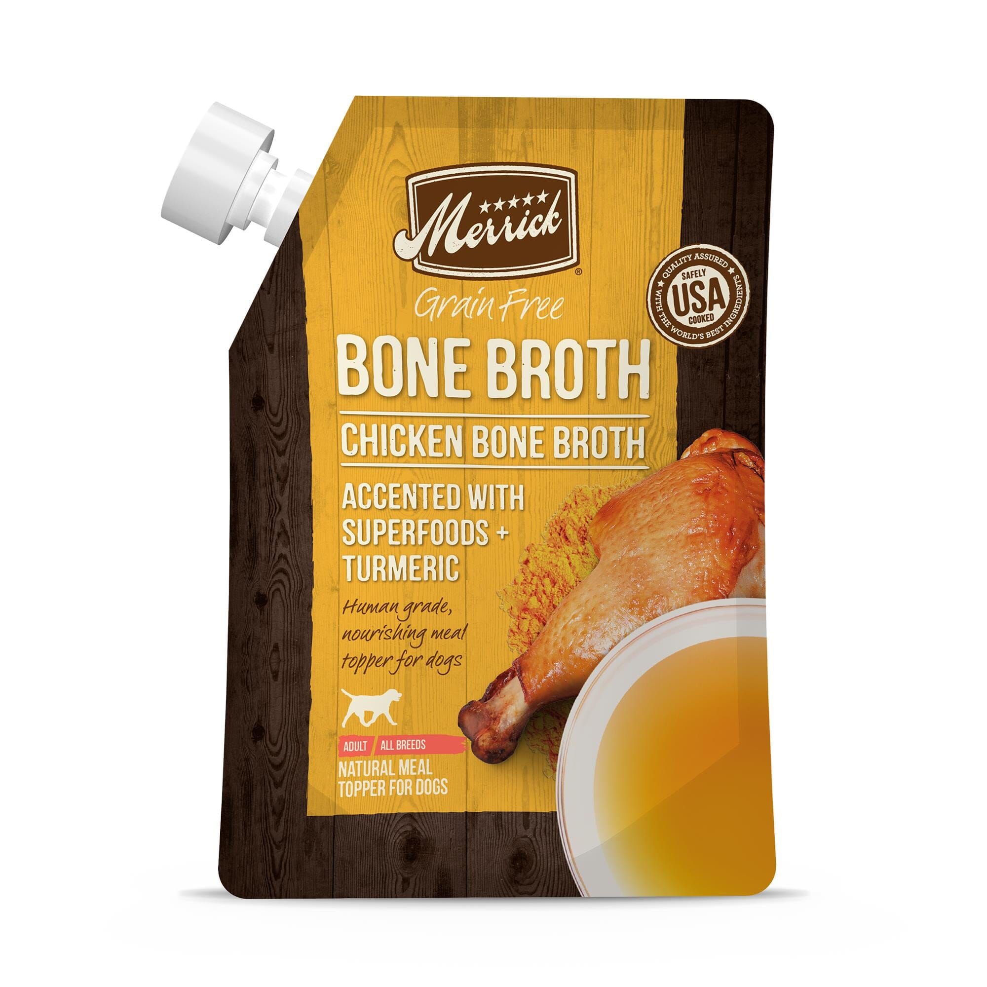 Merrick Grain-Free Chicken Bone Broth Wet Dog Food- 7 Oz  