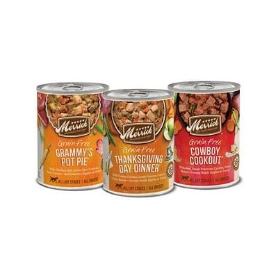Merrick Grain-Free Favorites in Gravy Adult Canned Dog Food - Variety Pack - 12.75 Oz - 12 Count Default Title