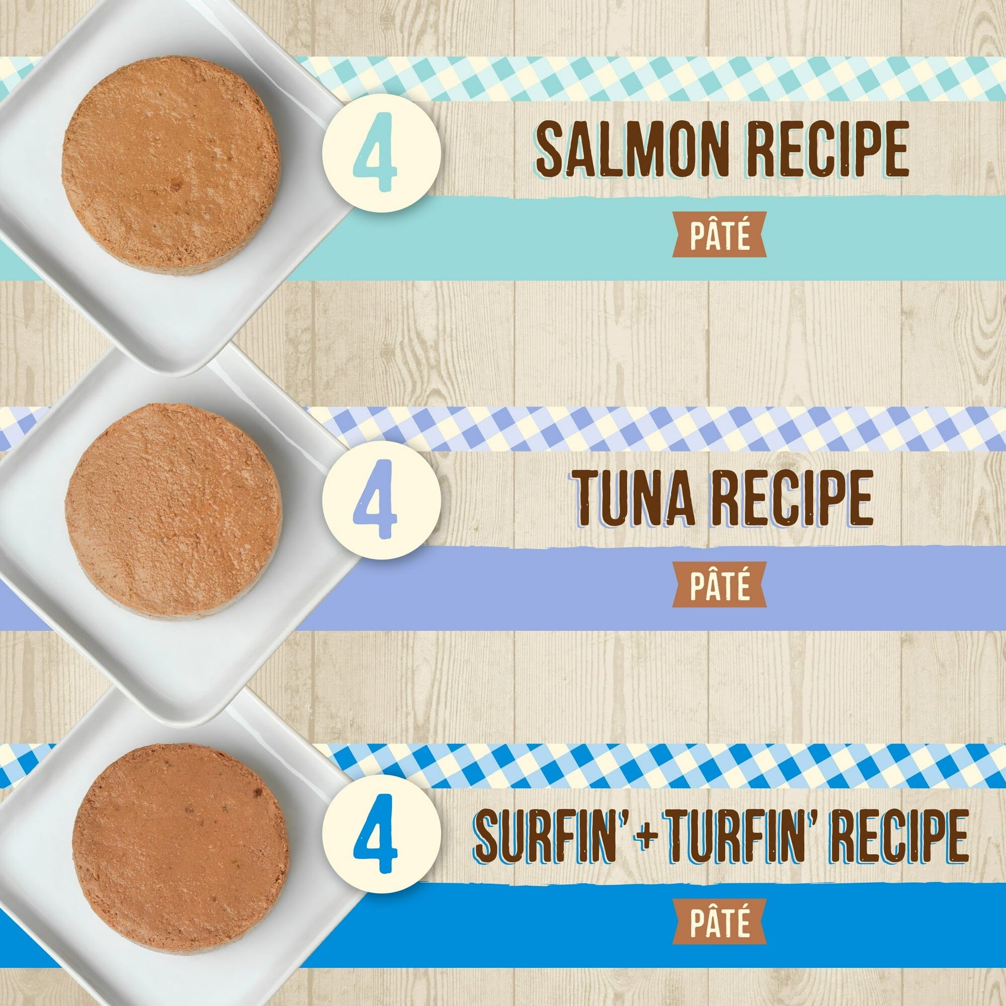 Merrick Grain-Free Purrfect Bistro Seafood in Gravy Canned Cat Food - Variety Pack - 5.5 Oz - 12 Pack - Case of 4