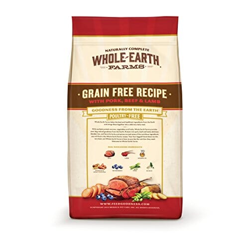 Merrick Grain-Free Whole Earth Farms Pork Beef and Lamb Dry Dog Food - 4 Lbs