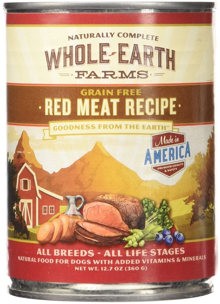 Merrick Grain-Free Whole Earth Farms Red Meat Beef Recipe Canned Dog Food - 12.75 Oz - Case of 12 Default Title