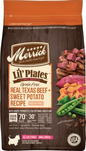 Merrick Lil' Plates Beef & Sweet Potato Freeze-Dried Dog Food - 4 lb Bag  