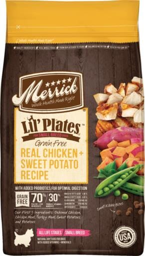 Merrick Lil' Plates Chicken & Sweet Potato Freeze-Dried Dog Food - 4 lb Bag  