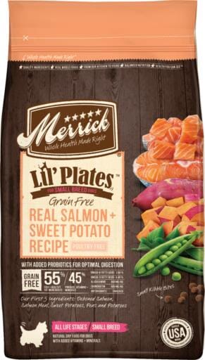 Merrick Lil' Plates Salmon & Sweet Potato Freeze-Dried Dog Food - 4 lb Bag  