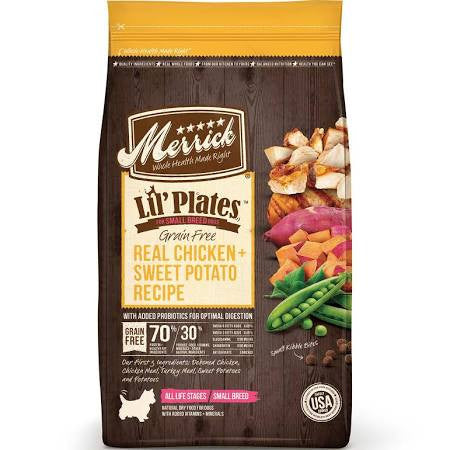 Merrick Lil' Plates Grain-Free Chicken & Sweet Potato Puppy Small Breed Dry Dog Food - 12 lb Bag