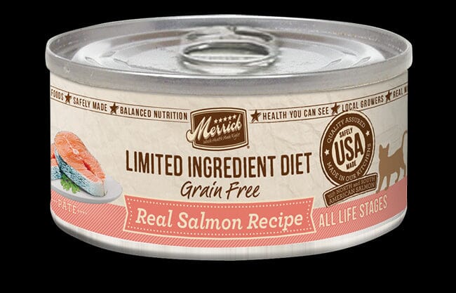 Merrick Limited Ingredient Diet Grain-Free Real Salmon Pate Canned Cat Food - 5 Oz - Case of 24 Default Title