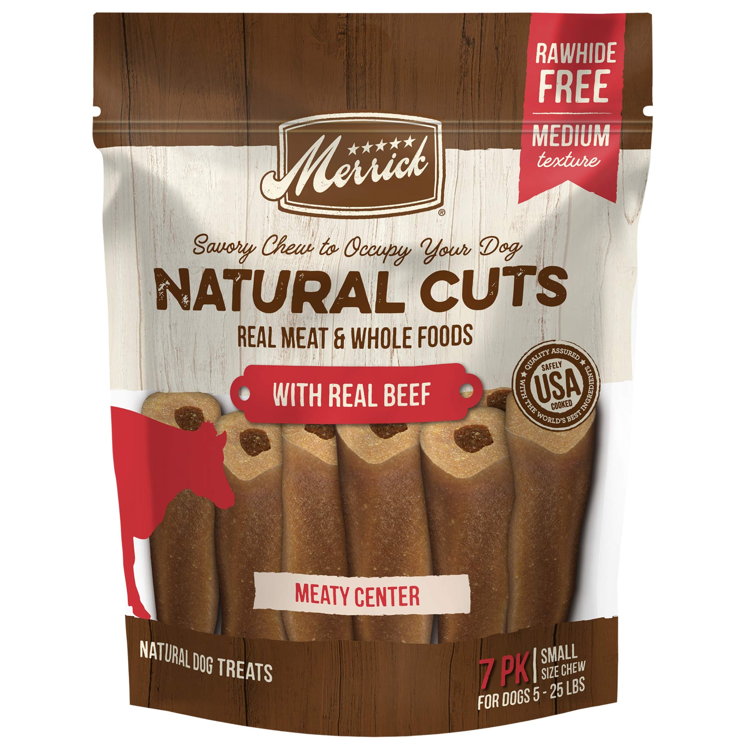 Merrick Natural Beef Cuts Natural Dog Chews Small - 7 Count 