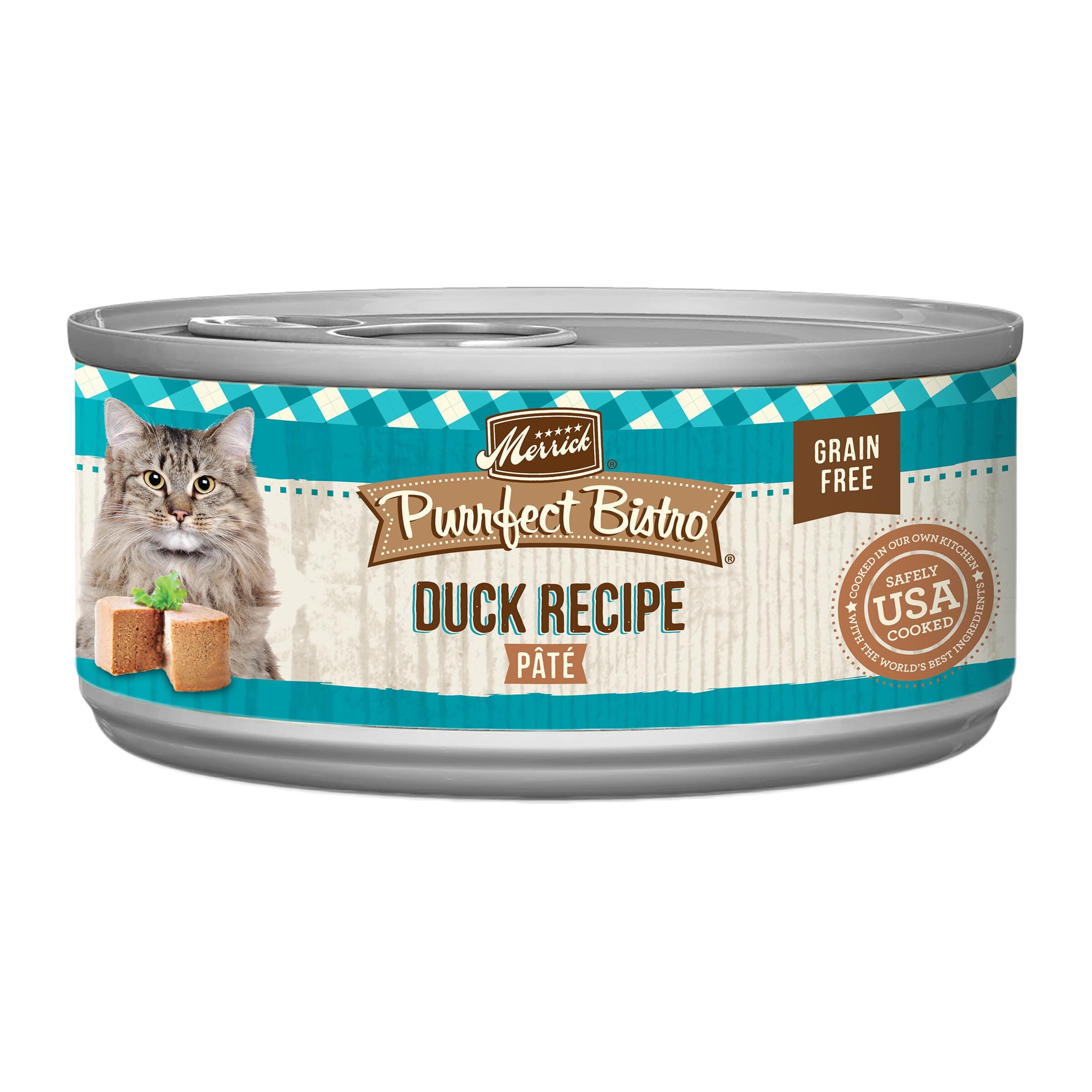 Merrick Purrfect Bistro Duck Pate Canned Cat Food - 3 Oz - Case of 24  
