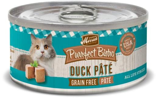 Merrick Purrfect Bistro Duck Pate Canned Cat Food - 3 Oz - Case of 24  