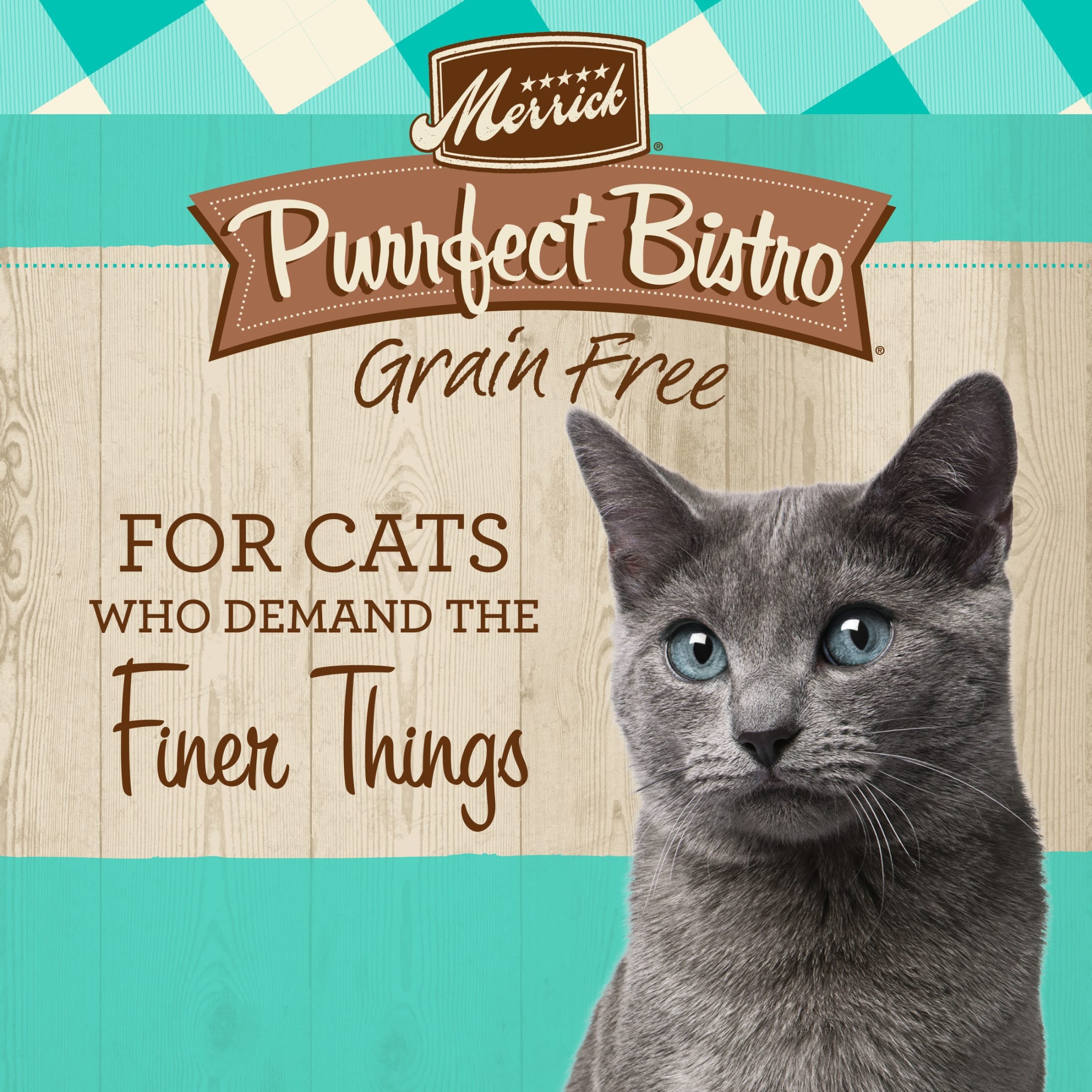 Merrick Purrfect Bistro Grain-Free Healthy Adult Salmon Recipe Dry Cat Food - 4 lb Bag  