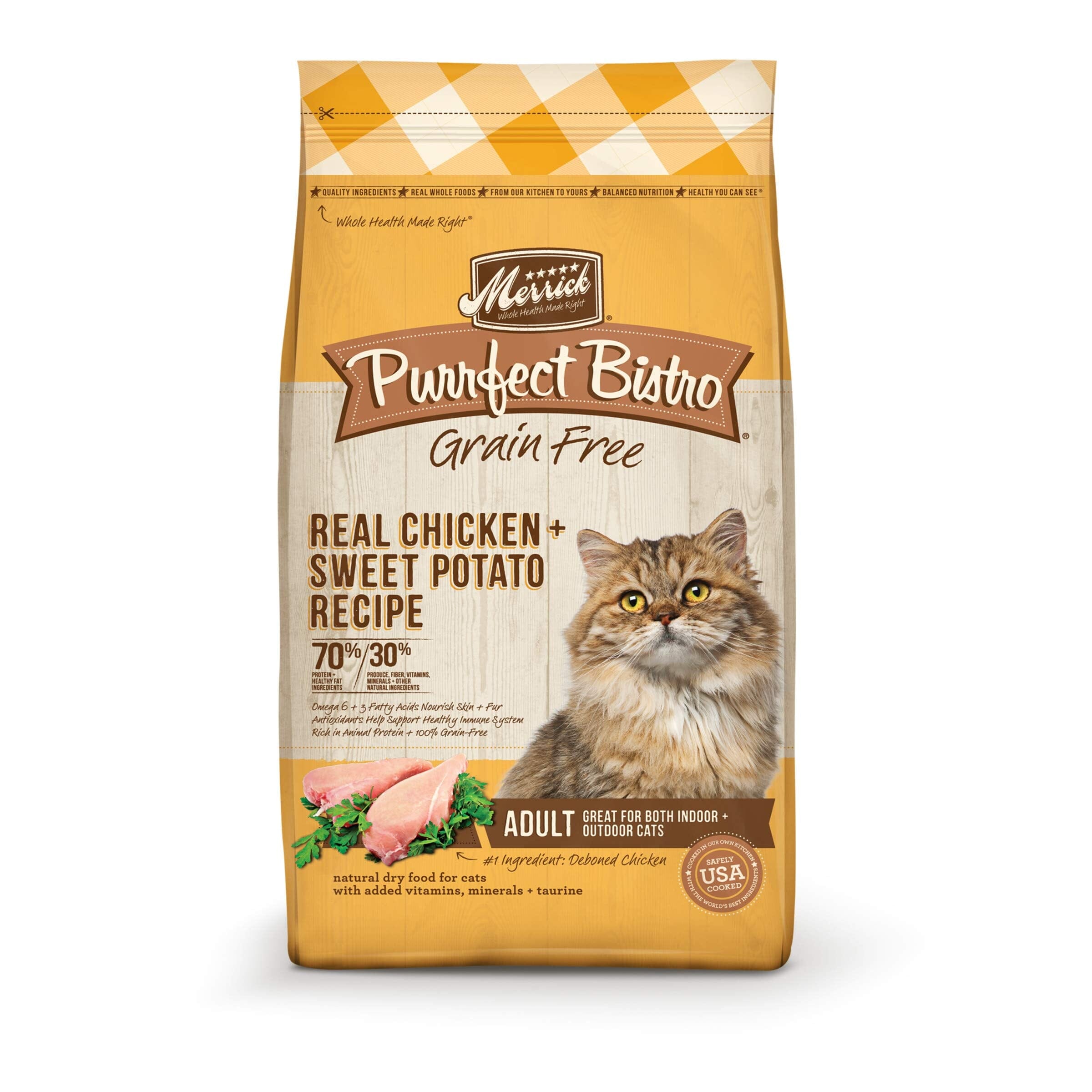 Merrick Purrfect Bistro Grain-Free Real Chicken Dry Cat Food - 12 Lbs  