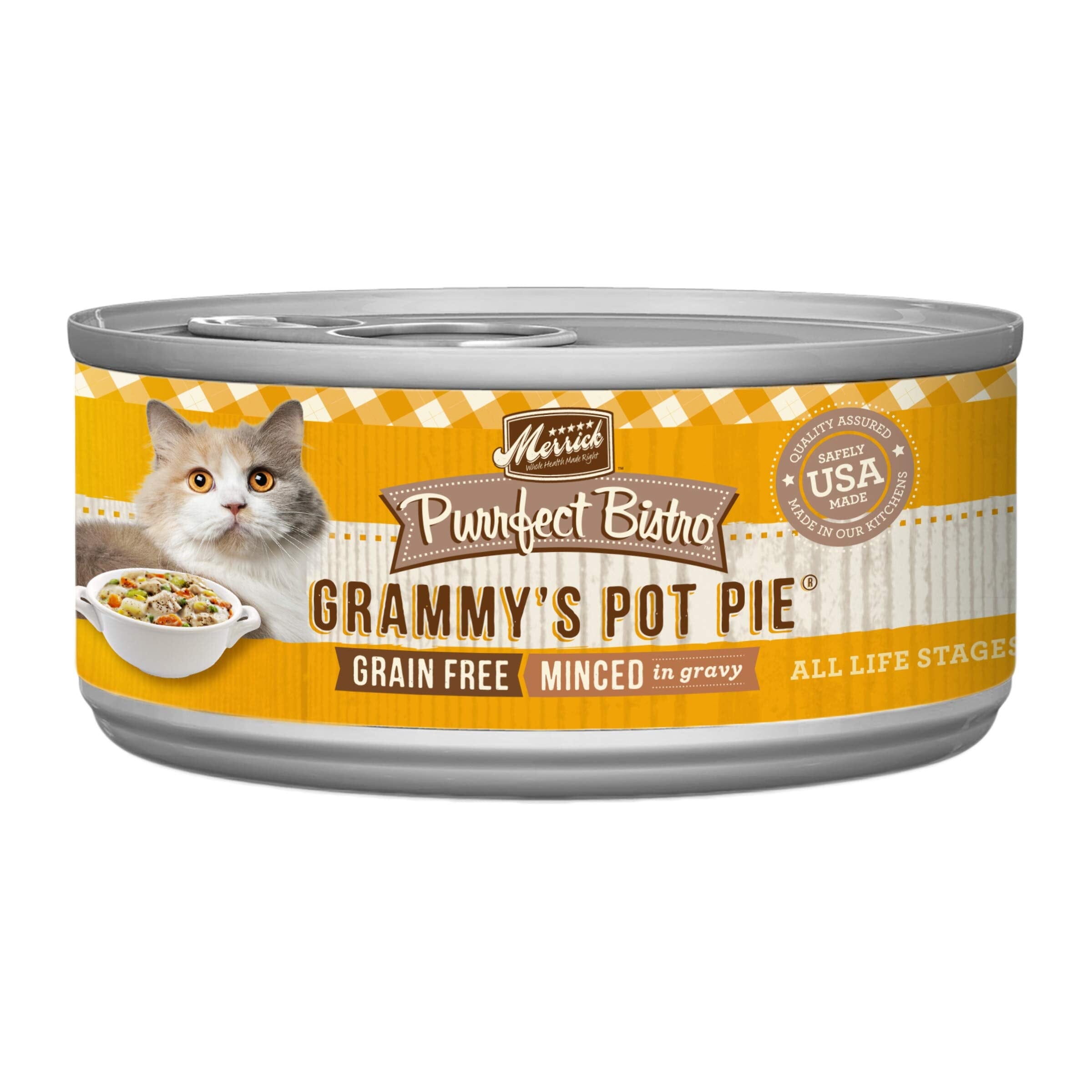 Merrick Purrfect Bistro Grammy Pie Canned Cat Food- 5.5 Oz - Case of 24  