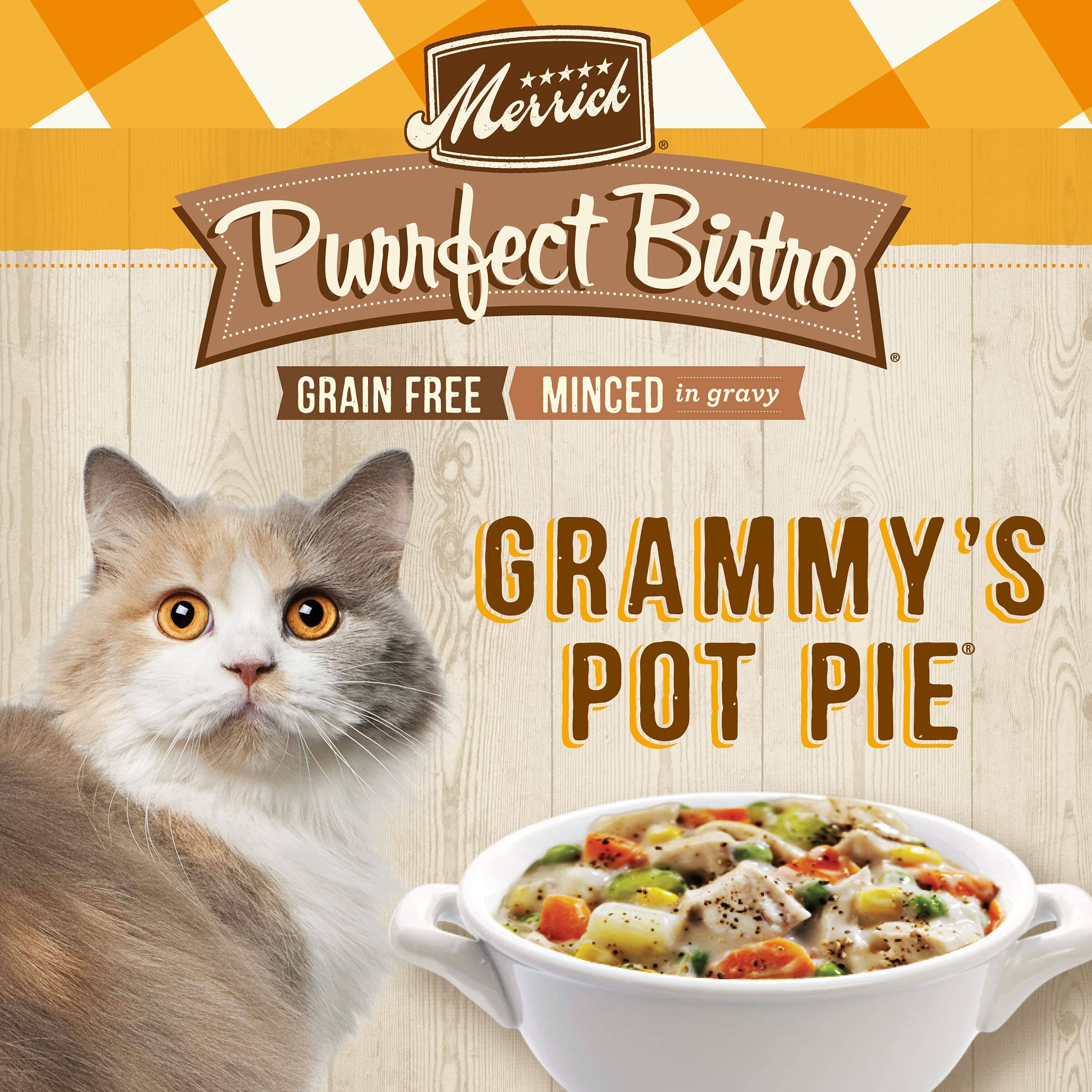 Merrick Purrfect Bistro Grammy Pie Canned Cat Food- 5.5 Oz - Case of 24  