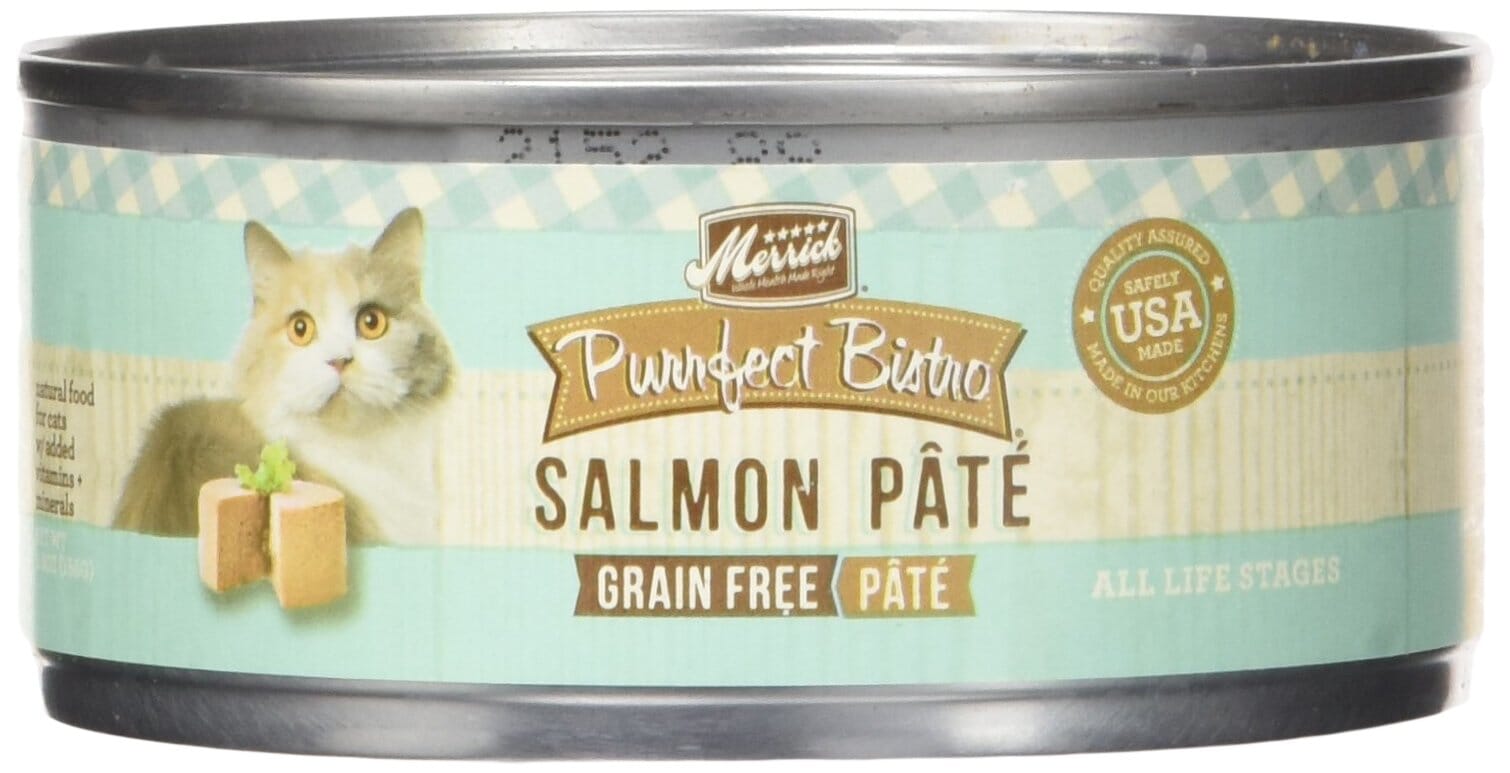 Merrick Purrfect Bistro Salmon Pate Canned Cat Food - 5.5 Oz - Case of 24  