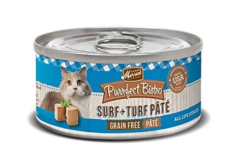 Merrick Purrfect Bistro Surf and Turf Pate Canned Cat Food - 5.5 Oz - Case of 24  