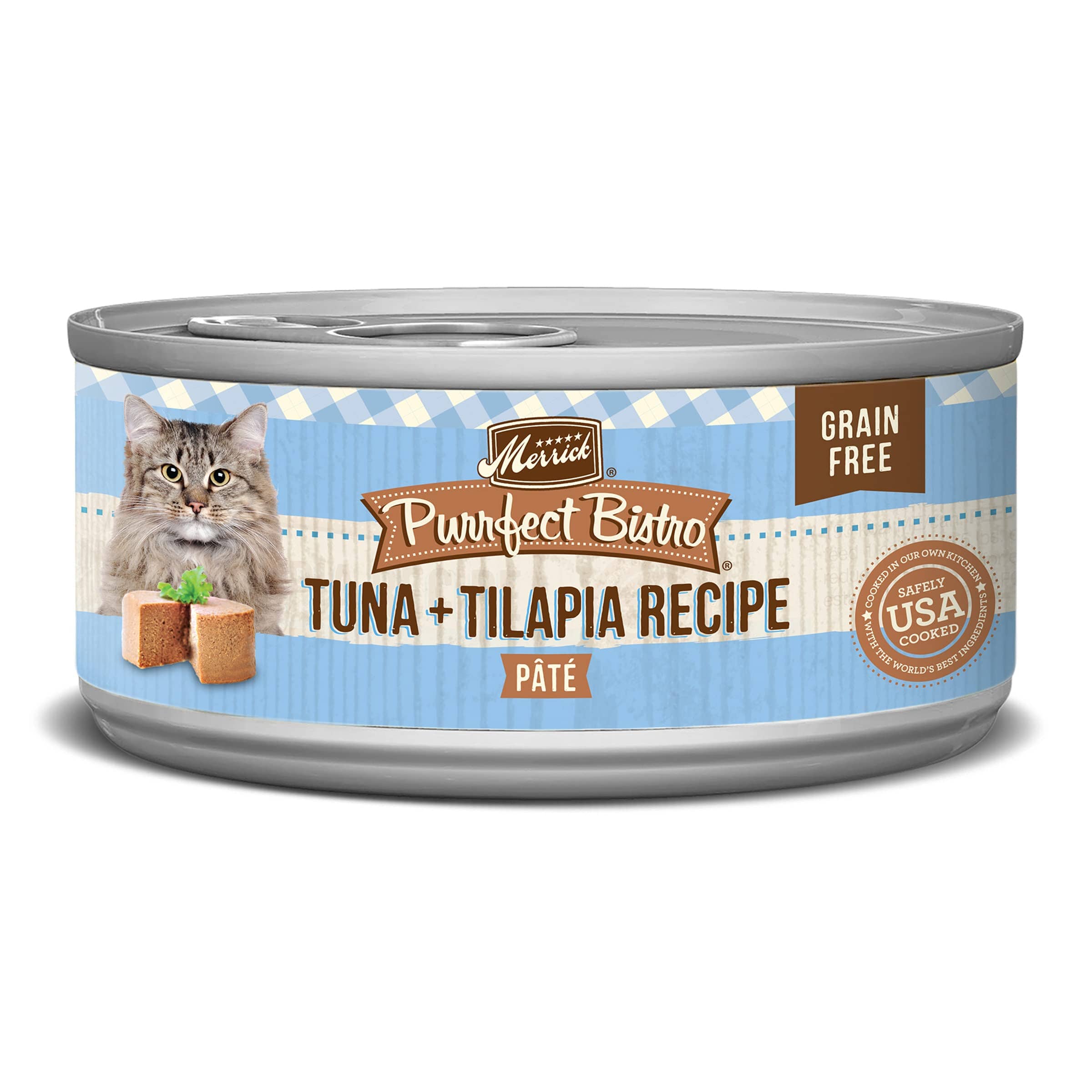 Merrick Purrfect Bistro Tuna and Tilapia Canned Cat Food - 3 Oz - Case of 24  