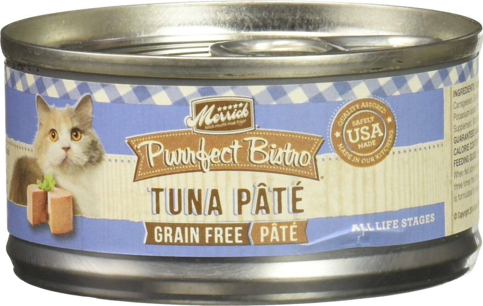 Merrick Purrfect Bistro Tuna Pate Canned Cat Food - 3 Oz - Case of 24  