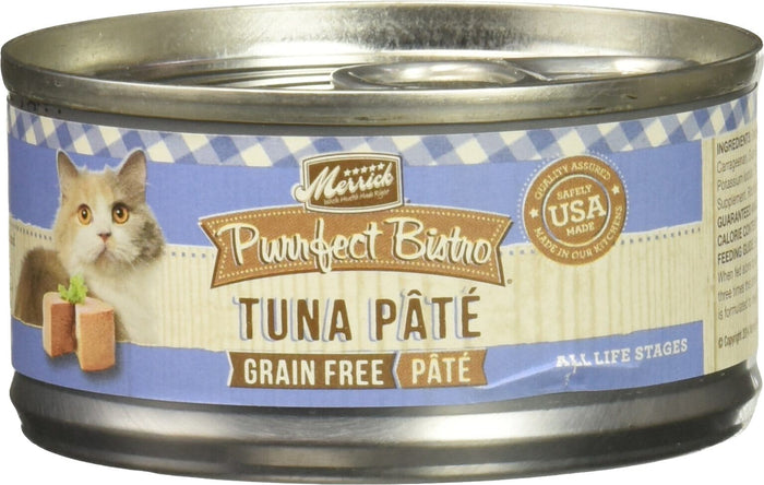 Merrick Purrfect Bistro Tuna Pate Canned Cat Food - 3 Oz - Case of 24