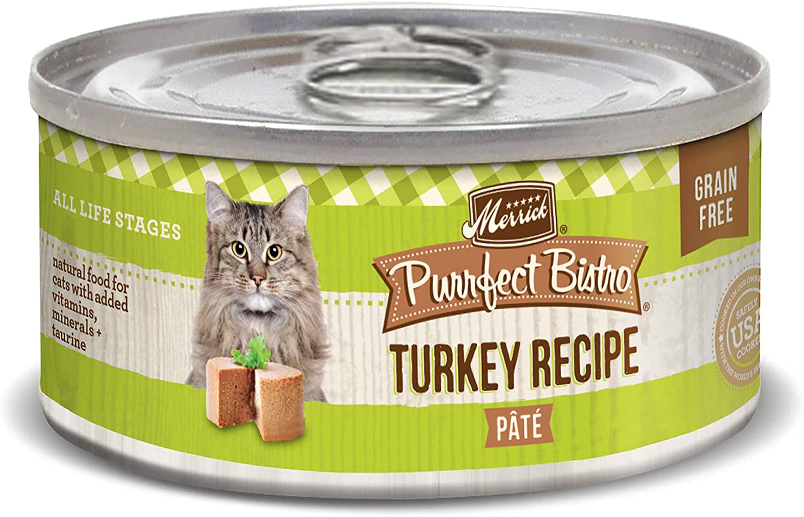 Merrick Purrfect Bistro Turkey Pate Canned Cat Food - 3 Oz - Case of 24  