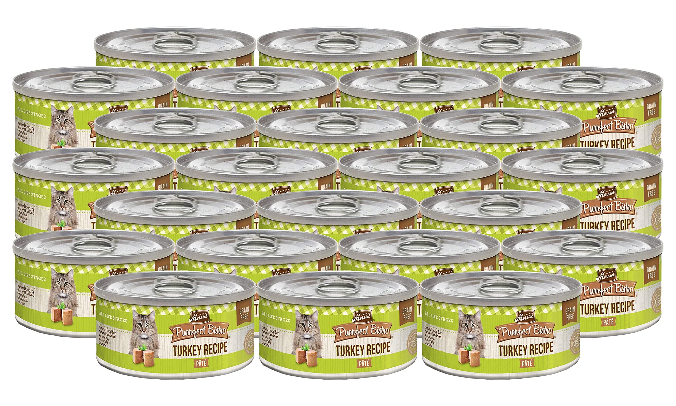 Merrick Purrfect Bistro Turkey Pate Canned Cat Food - 3 Oz - Case of 24  