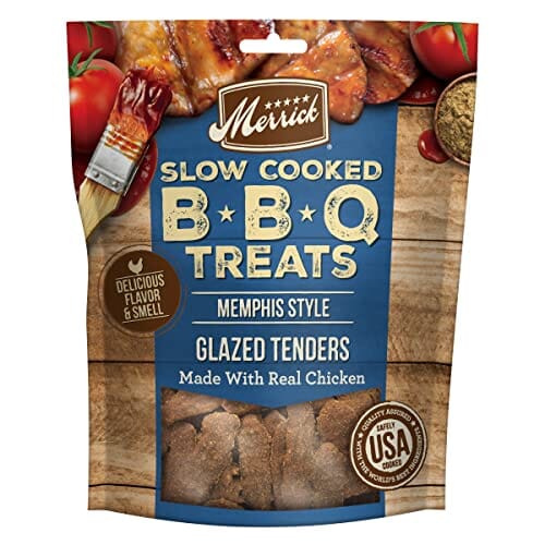 Merrick Slow-Cooked Memphis BBQ Glazed Chicken Tenders Jerky Dog Treats - 10 Oz Default Title
