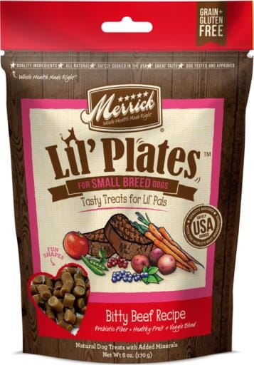 Merrick Treats Bitty Beef Recipe Natural Dog Chews - 5 oz Bag  