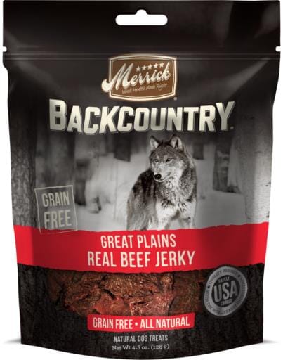 Merrick Treats Great Plains Real Beef Jerky Dog Jerky Treats - 4.5 oz Bag  