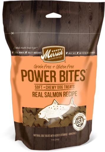 Merrick Treats Salmon Recipe Soft and Chewy Dog Treats - 6 oz Bag  