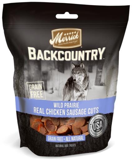 Merrick Treats Wild Prairie Chicken Sausage Natural Dog Chews - 5 oz Bag  