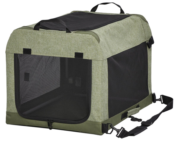 k9 kennel pop-up dog tent Midwest Canine Camper Tent Crate - Green