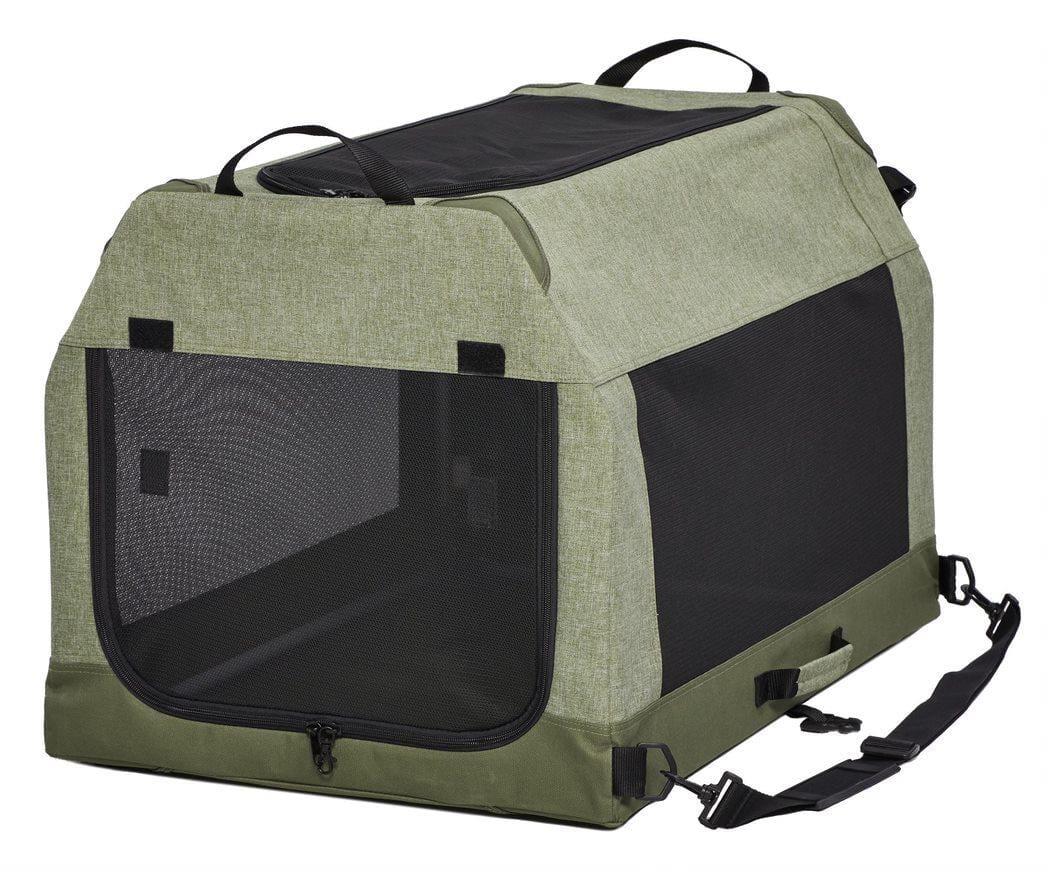 Midwest Canine Camper Pop-Up Tent Soft Folding Dog Crate - Green - 30