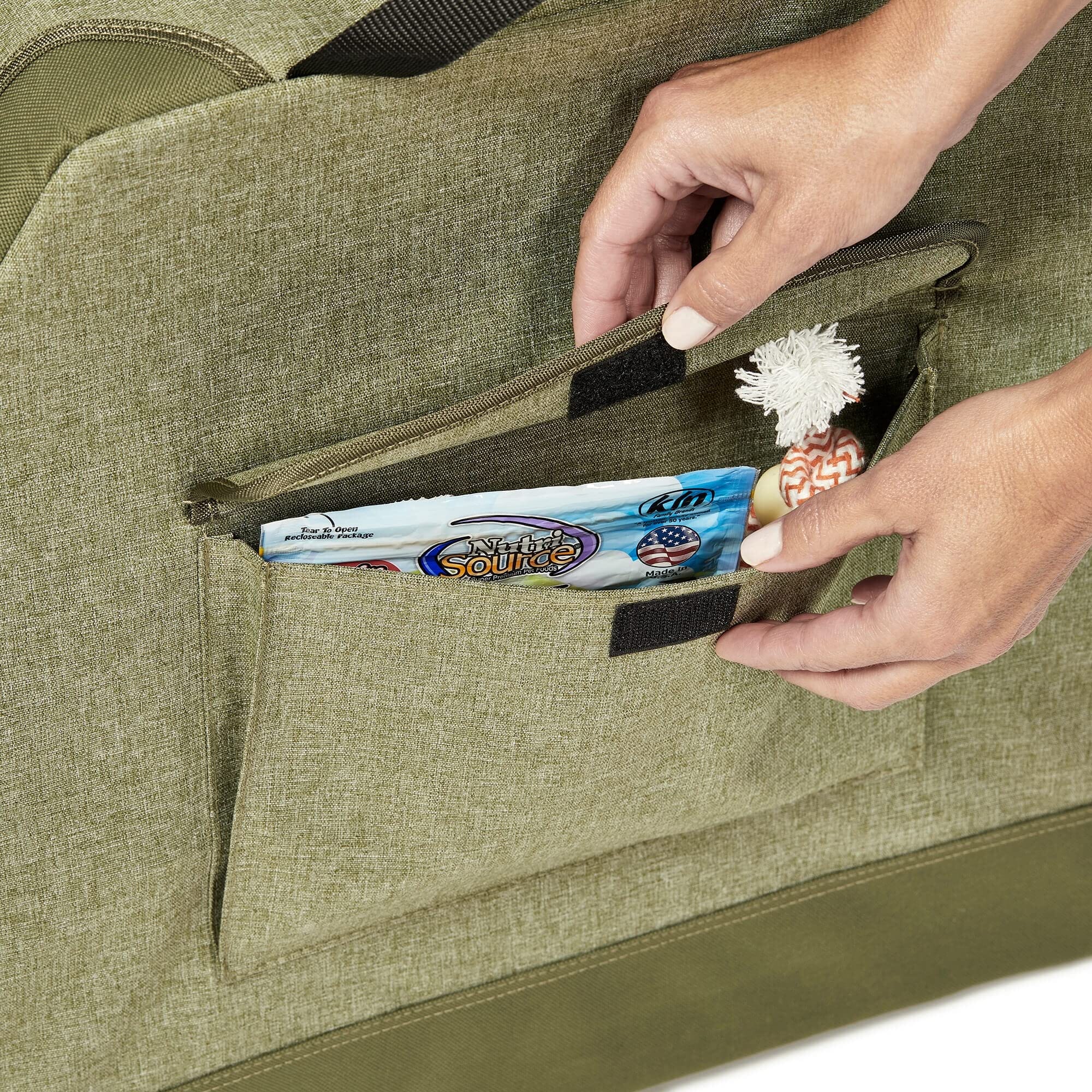 Midwest Canine Camper Pop-Up Tent Soft Folding Dog Crate - Green - 42