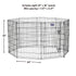 Midwest Contour Metal Exercise Pen for Dogs with Door - Black - 36" Height  