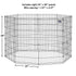 Midwest Contour Metal Exercise Pen for Dogs with Door - Black - 48" Height  