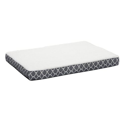 Midwest Homes EcoSpring Double Thick Orthopedic Rectangular Dog Bed with Removable Cover - Gray L:48 X W:36 X H:5.5 Inch