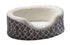 Midwest Homes Orthopedic Nest Egg Oval Dog Bed with Teflon Fabric Protector - Gray XS - L:17.8 X W:14.8 X H:5.8 In