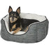 Midwest Homes Quite Time Deluxe Rounded Tulip Fur Dog Bed - Gray Extra Small