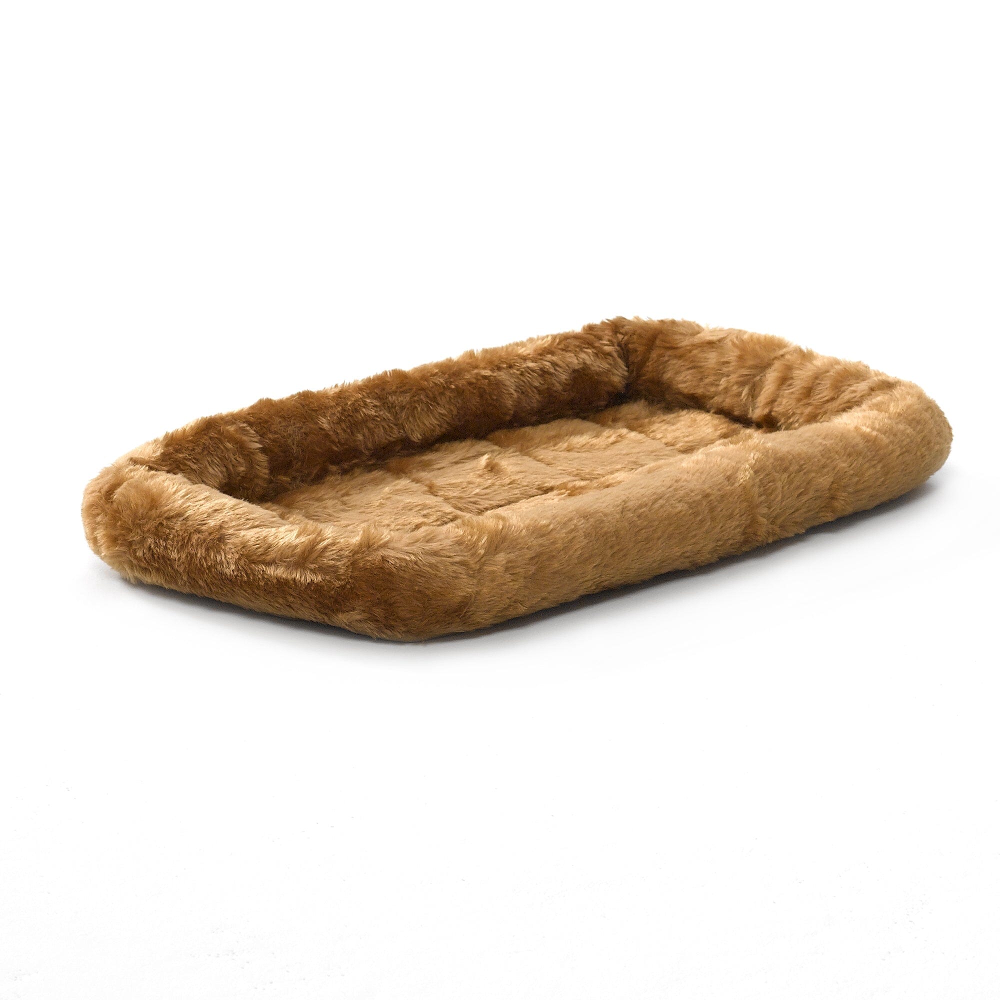 Midwest Homes Quite Time Fleece Machine Washable Rectangular Bolster Pet Bed or Crate Mat