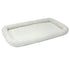 Midwest Homes Quite Time Fleece Machine Washable Rectangular Bolster Pet Bed or Crate Mat White XXL - L:48 X W:30 In
