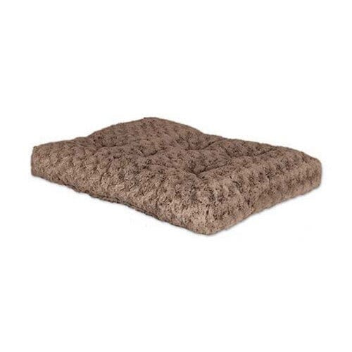 Midwest Homes Quite Time Ombre Swirl Rectangular Raised Dog Bed or Crate Mat Mocha L:42 X W:27 Inch