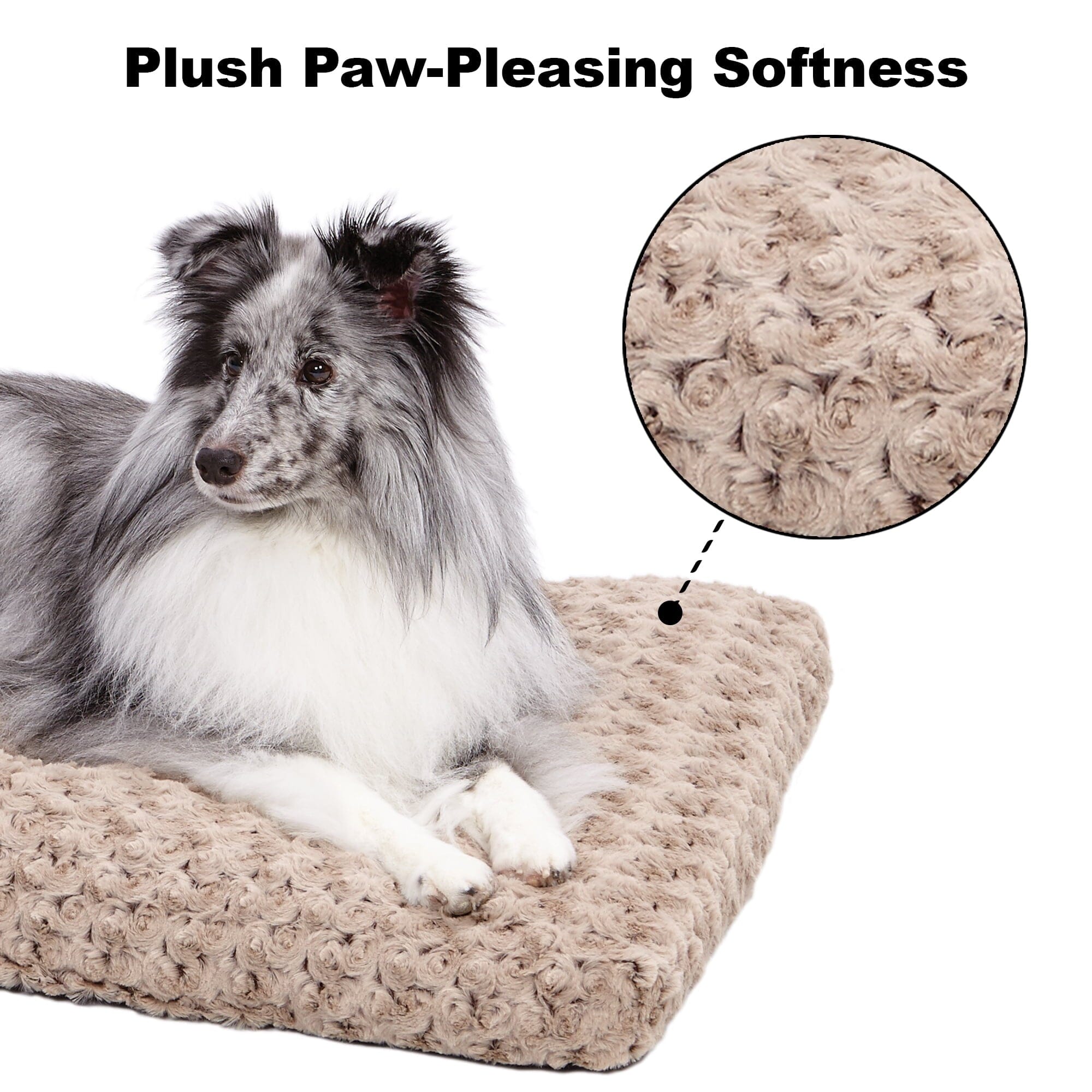 Midwest Homes Quite Time Ombre Swirl Rectangular Raised Dog Bed or Crate Mat