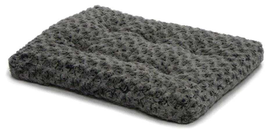 Midwest Homes Quite Time Ombre Swirl Rectangular Raised Dog Bed or Crate Mat - Charcoal Gray - L:17 X W:11 Inch