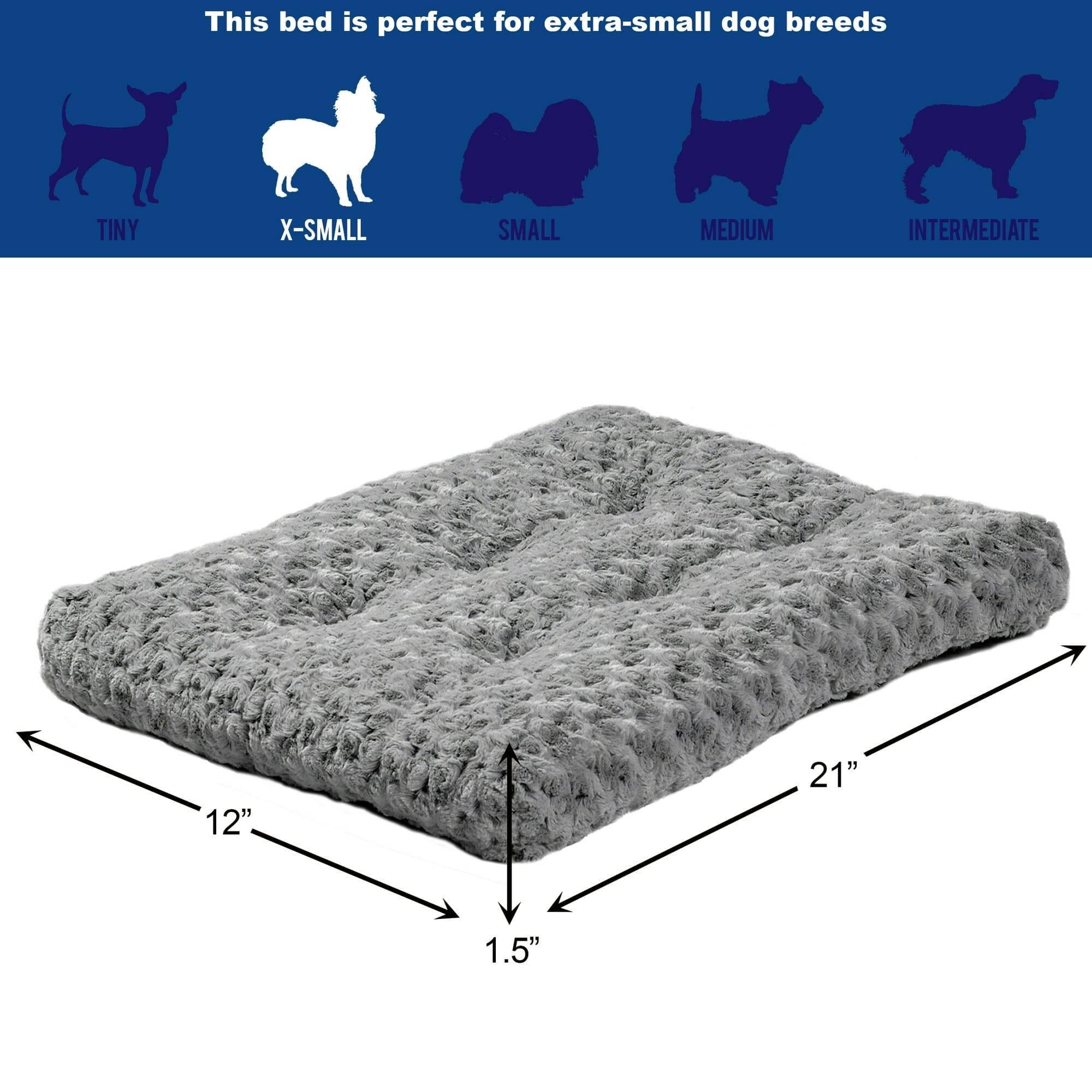Midwest Homes Quite Time Ombre Swirl Rectangular Raised Dog Bed or Crate Mat