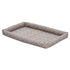 Midwest Homes Quite Time Rectangular Ashton Bolster Dog Bed or Crate Mat - Mushroom - L:34.5 X W:22 X H:2.4 Inch Mushroom L:34.5 X W:22 X H:2.4 In