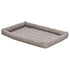 Midwest Homes Quite Time Rectangular Ashton Bolster Dog Bed or Crate Mat - Mushroom - L:48 X W:30 X H:3.8 Inch Mushroom L:48 X W:30 X 3.7 In